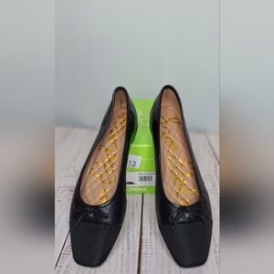 Sam Edelman Marley Ballet Flats Black Leather Size 8.5 M Style #J1738L1001 NIB